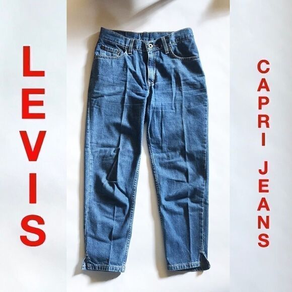 Levi's Capri Jeans in Med Blue Wash - 5 Jr - Picture 1 of 7